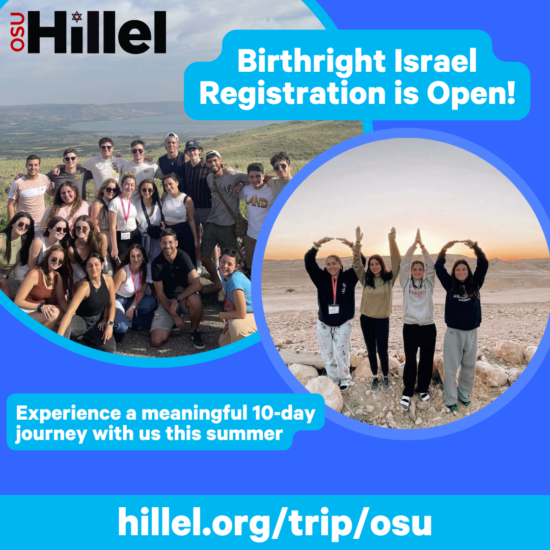 Birthright Israel registration is open!
